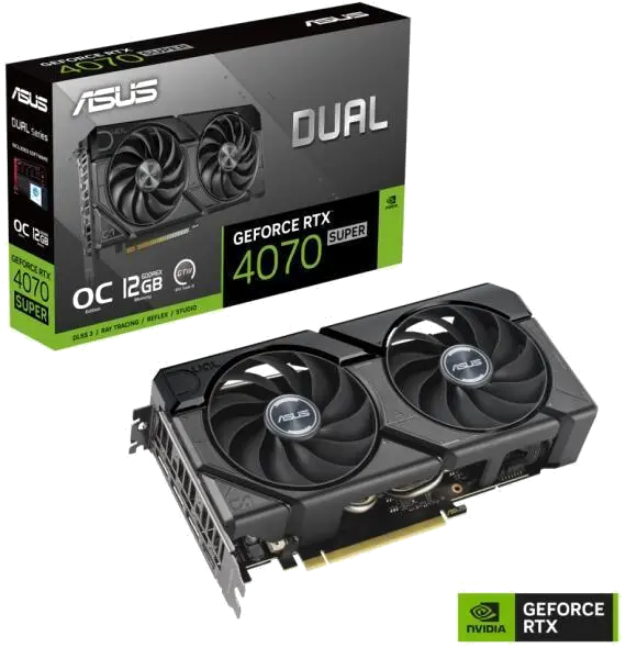 Asus DUAL-RTX4070S-O12G-EVO VGA AS DUAL RTX 4070 SUPER EVO OC 12GB, 4711387475997