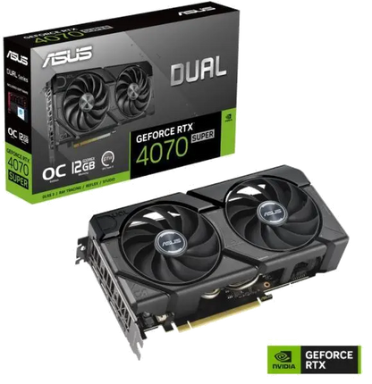 Asus DUAL-RTX4070S-O12G-EVO VGA AS DUAL RTX 4070 SUPER EVO OC 12GB, 4711387475997