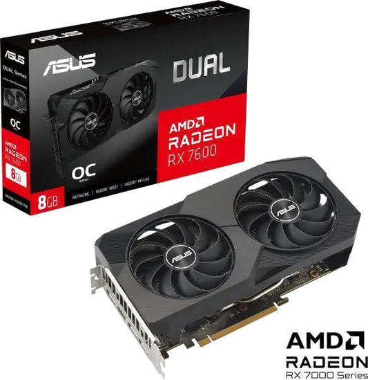 Asus DUAL-RX7600-O8G-V2 Asus Dual Radeon RX 7600 8GB OC V2, 4711387228937