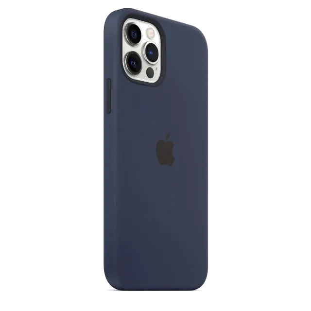 Apple MHL43ZM/A iPhone 12/12 Pro Silicone Case with MagSafe Deep Navy, 194252169056