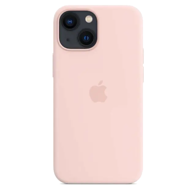 Apple MM203ZM/A iPhone 13 mini Silicone Case with MagSafe Chalk Pink, 194252780626