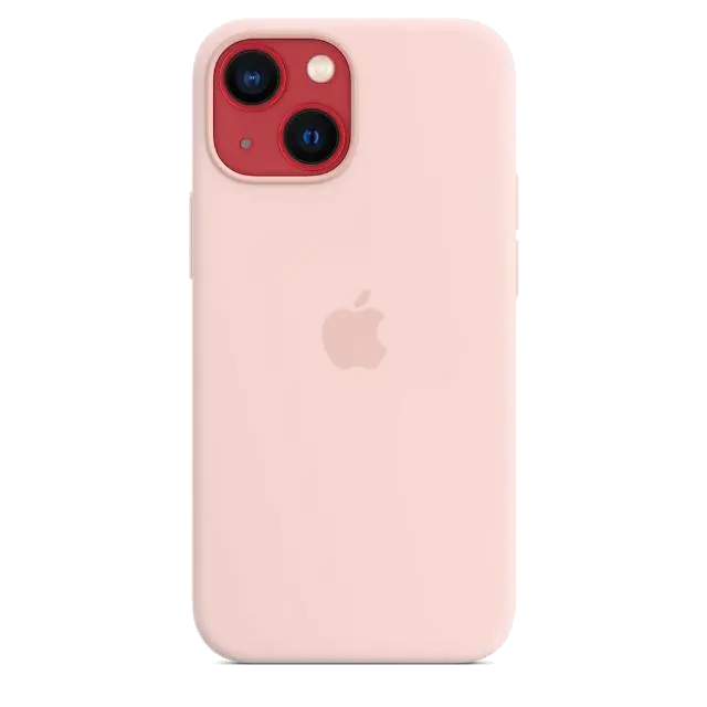 Apple MM203ZM/A iPhone 13 mini Silicone Case with MagSafe Chalk Pink, 194252780626