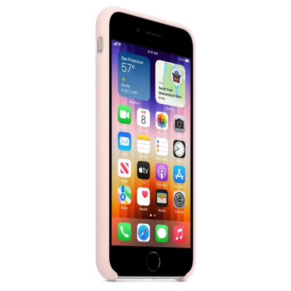 Apple MN6G3ZM/A iPhone SE3 Silicone Case Chalk Pink, 194253035497