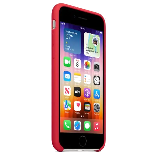 Apple MN6H3ZM/A iPhone SE3 Silicone Case (PRODUCT)RED, 194253035527