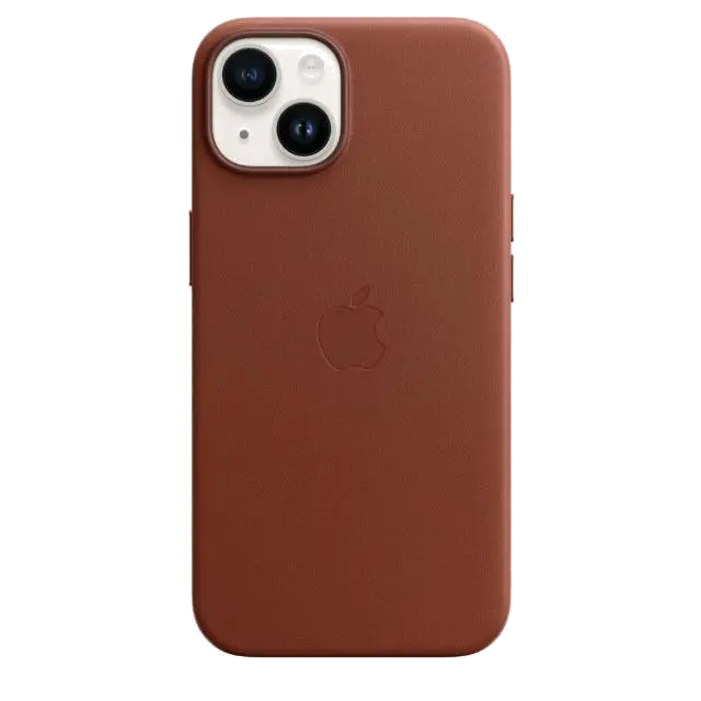 Apple MPP73ZM/A iPhone 14 Leather Case with MagSafe Umber, 194253345336