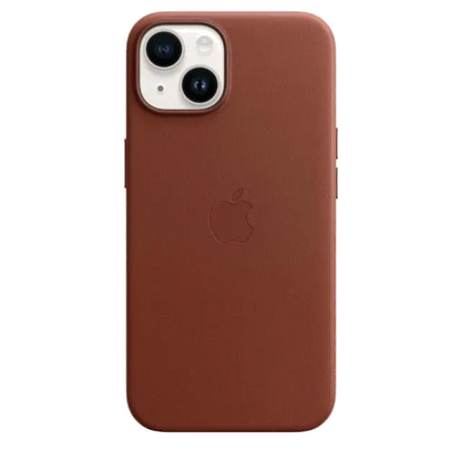 Apple MPP73ZM/A iPhone 14 Leather Case with MagSafe Umber, 194253345336