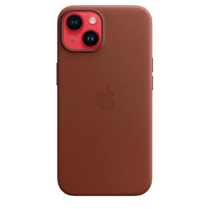 Apple MPP73ZM/A iPhone 14 Leather Case with MagSafe Umber, 194253345336