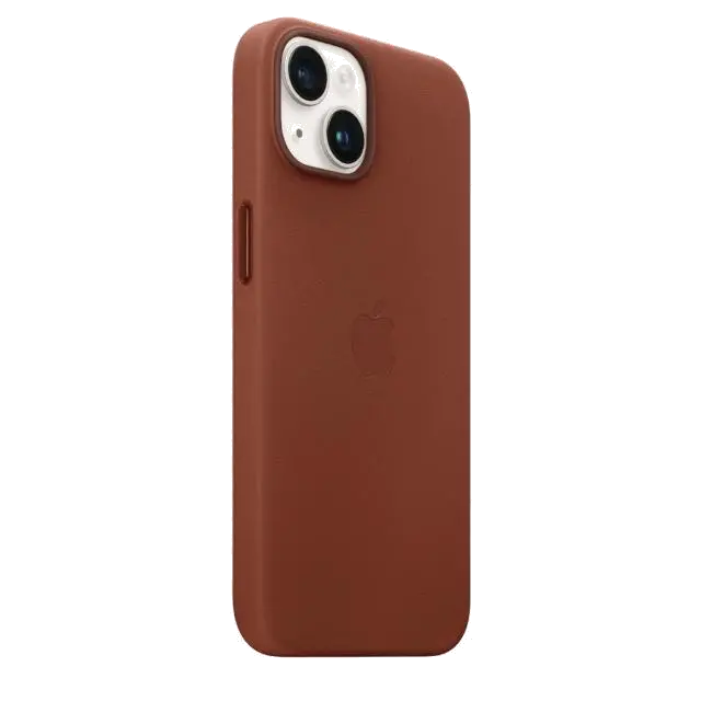 Apple MPP73ZM/A iPhone 14 Leather Case with MagSafe Umber, 194253345336