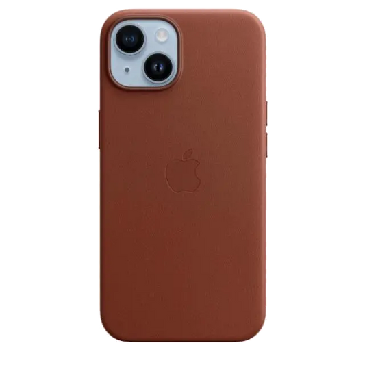 Apple MPP73ZM/A iPhone 14 Leather Case with MagSafe Umber, 194253345336