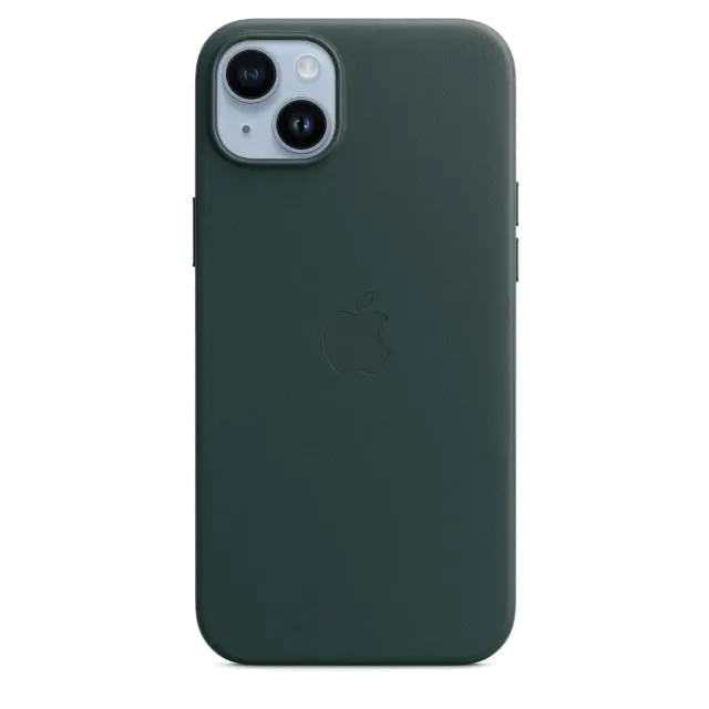 Apple MPPA3ZM/A iPhone 14 Plus Leather Case with MagSafe Forest Green, 194253345428