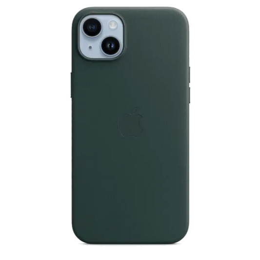 Apple MPPA3ZM/A iPhone 14 Plus Leather Case with MagSafe Forest Green, 194253345428