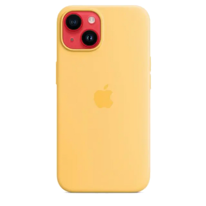 Apple MPT23ZM/A iPhone 14 Silicone Case with MagSafe Sunglow (SEASONAL 2022 Fall), 194253416173