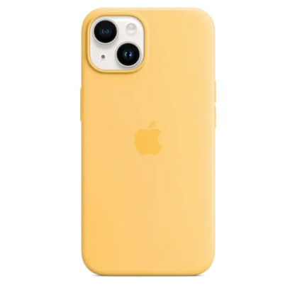 Apple MPT23ZM/A iPhone 14 Silicone Case with MagSafe Sunglow (SEASONAL 2022 Fall), 194253416173