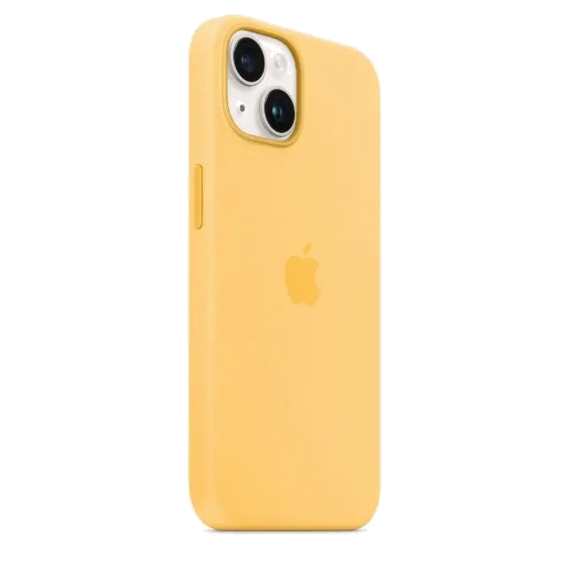 Apple MPT23ZM/A iPhone 14 Silicone Case with MagSafe Sunglow (SEASONAL 2022 Fall), 194253416173