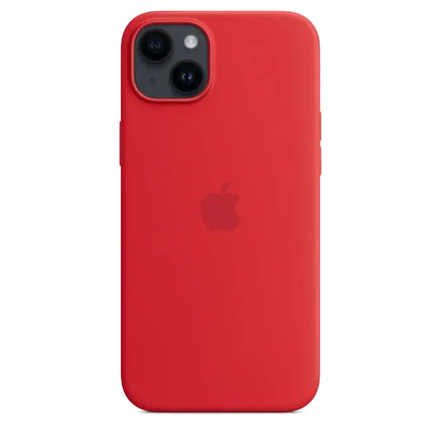 Apple MPT63ZM/A iPhone 14 Plus Silicone Case with MagSafe (PRODUCT)RED, 194253416265