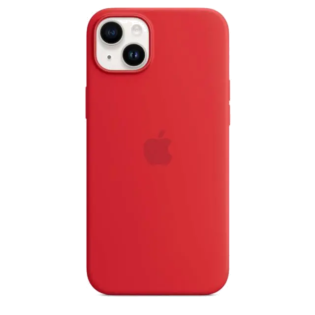 Apple MPT63ZM/A iPhone 14 Plus Silicone Case with MagSafe (PRODUCT)RED, 194253416265