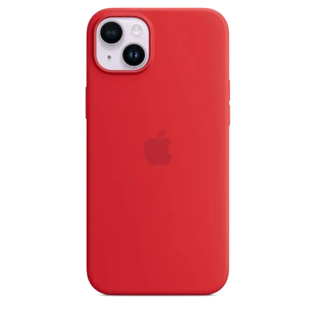 Apple MPT63ZM/A iPhone 14 Plus Silicone Case with MagSafe (PRODUCT)RED, 194253416265