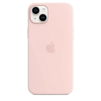 Apple MPT73ZM/A iPhone 14 Plus Silicone Case with MagSafe Chalk Pink, 194253416296