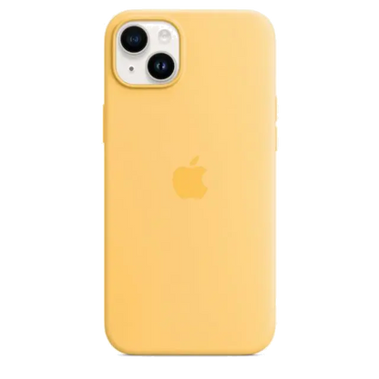 Apple MPTD3ZM/A iPhone 14 Plus Silicone Case with MagSafe Sunglow (SEASONAL 2022 Fall), 194253416418