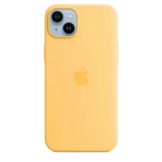 Apple MPTD3ZM/A iPhone 14 Plus Silicone Case with MagSafe Sunglow (SEASONAL 2022 Fall), 194253416418