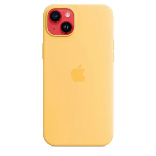 Apple MPTD3ZM/A iPhone 14 Plus Silicone Case with MagSafe Sunglow (SEASONAL 2022 Fall), 194253416418