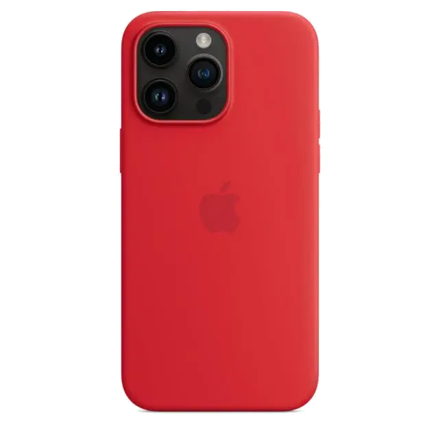 Apple MPTR3ZM/A iPhone 14 Pro Max Silicone Case with MagSafe (PRODUCT)RED, 194253416746