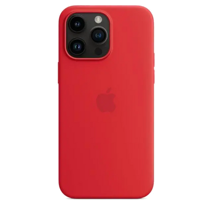 Apple MPTR3ZM/A iPhone 14 Pro Max Silicone Case with MagSafe (PRODUCT)RED, 194253416746