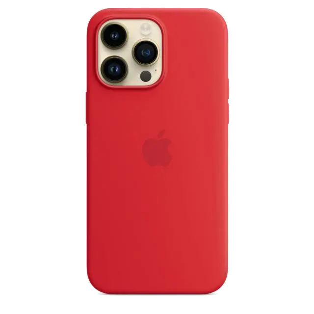 Apple MPTR3ZM/A iPhone 14 Pro Max Silicone Case with MagSafe (PRODUCT)RED, 194253416746