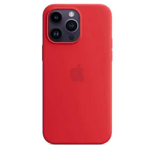 Apple MPTR3ZM/A iPhone 14 Pro Max Silicone Case with MagSafe (PRODUCT)RED, 194253416746