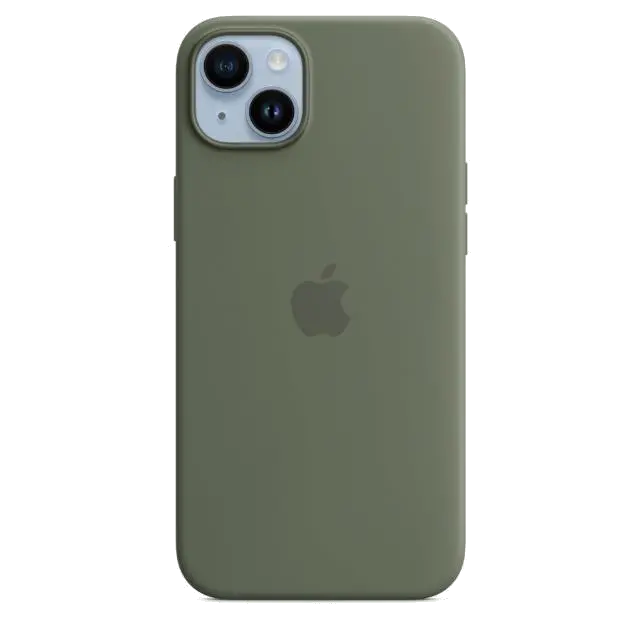 Apple MQUD3ZM/A iPhone 14 Plus Silicone Case with MagSafe Olive (SEASONAL 2023 Spring), 194253727675