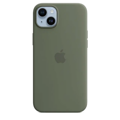 Apple MQUD3ZM/A iPhone 14 Plus Silicone Case with MagSafe Olive (SEASONAL 2023 Spring), 194253727675