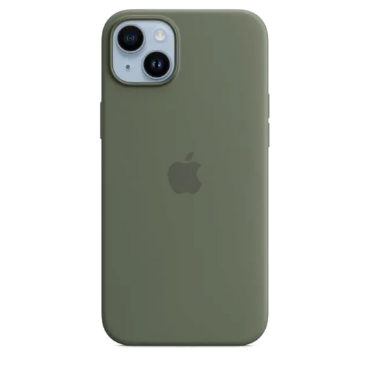 Apple MQUD3ZM/A iPhone 14 Plus Silicone Case with MagSafe Olive (SEASONAL 2023 Spring), 194253727675