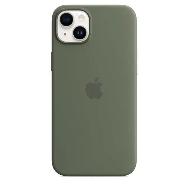 Apple MQUD3ZM/A iPhone 14 Plus Silicone Case with MagSafe Olive (SEASONAL 2023 Spring), 194253727675