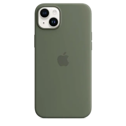 Apple MQUD3ZM/A iPhone 14 Plus Silicone Case with MagSafe Olive (SEASONAL 2023 Spring), 194253727675