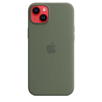 Apple MQUD3ZM/A iPhone 14 Plus Silicone Case with MagSafe Olive (SEASONAL 2023 Spring), 194253727675