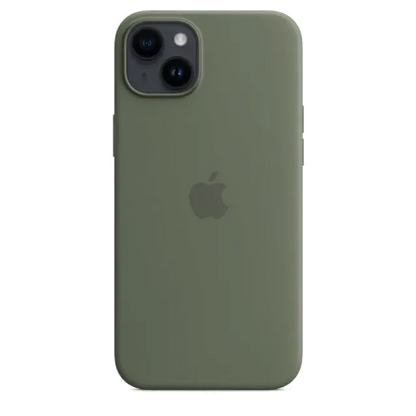 Apple MQUD3ZM/A iPhone 14 Plus Silicone Case with MagSafe Olive (SEASONAL 2023 Spring), 194253727675