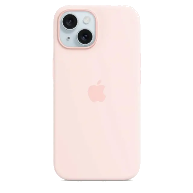 Apple MT0U3ZM/A iPhone 15 Silicone Case w MagSafe Light Pink, 194253939399