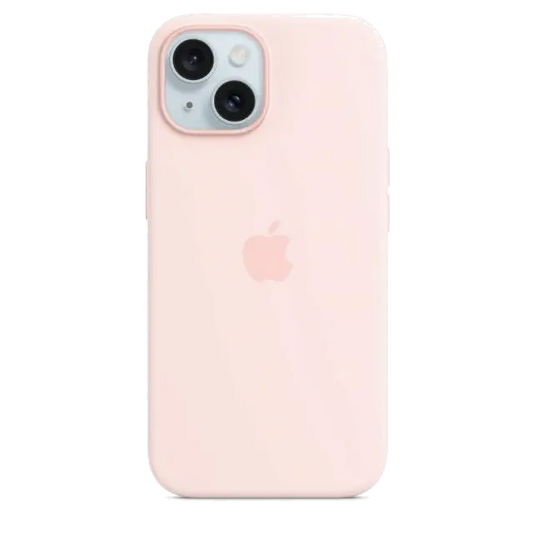 Apple MT0U3ZM/A iPhone 15 Silicone Case w MagSafe Light Pink, 194253939399