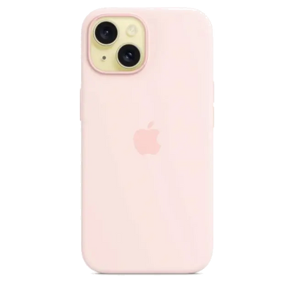 Apple MT0U3ZM/A iPhone 15 Silicone Case w MagSafe Light Pink, 194253939399