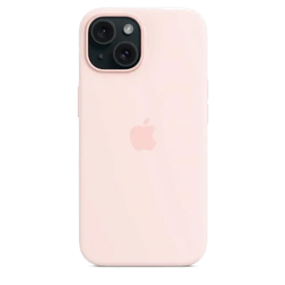 Apple MT0U3ZM/A iPhone 15 Silicone Case w MagSafe Light Pink, 194253939399