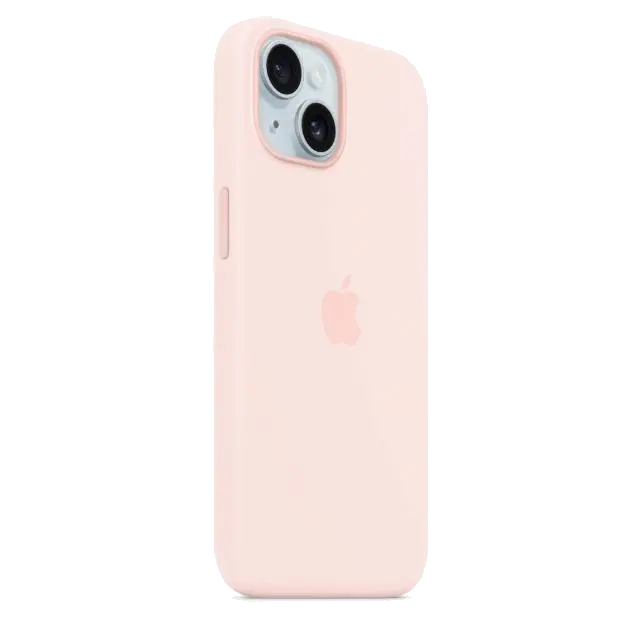 Apple MT0U3ZM/A iPhone 15 Silicone Case w MagSafe Light Pink, 194253939399