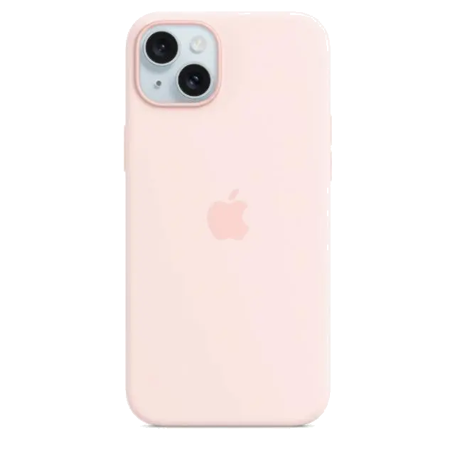 Apple MT143ZM/A iPhone 15 Plus Silicone Case w MagSafe Light Pink, 194253939634