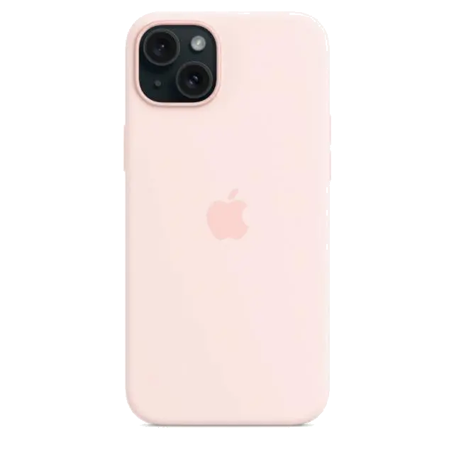 Apple MT143ZM/A iPhone 15 Plus Silicone Case w MagSafe Light Pink, 194253939634