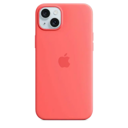 Apple MT163ZM/A iPhone 15 Plus Silicone Case w MagSafe Guava, 194253939665