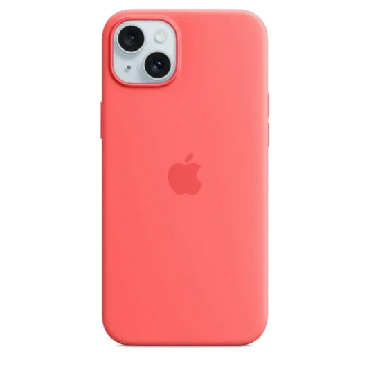 Apple MT163ZM/A iPhone 15 Plus Silicone Case w MagSafe Guava, 194253939665