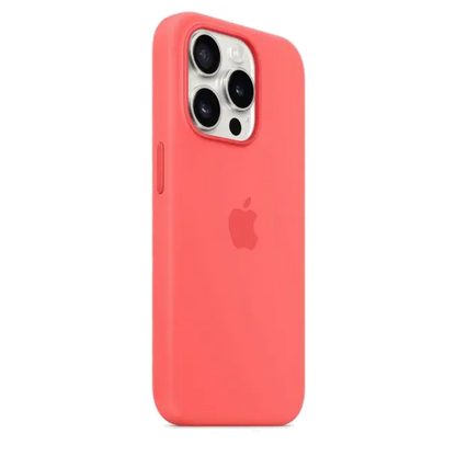 Apple MT1G3ZM/A iPhone 15 Pro Silicone Case w MagSafe Guava, 194253939900