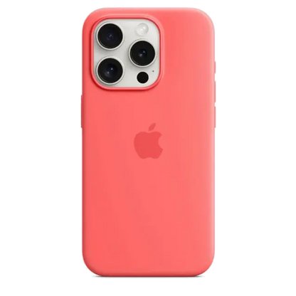 Apple MT1G3ZM/A iPhone 15 Pro Silicone Case w MagSafe Guava, 194253939900