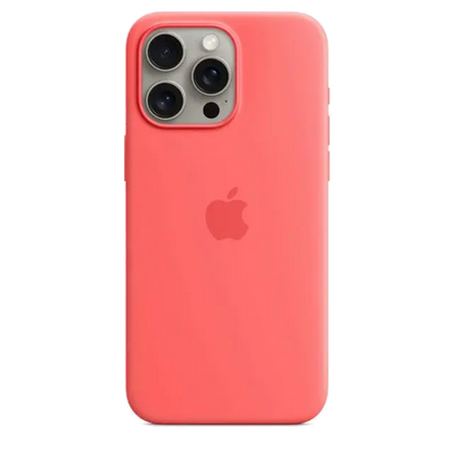 Apple MT1V3ZM/A iPhone 15 Pro Max Silicone Case w MagSafe Guava, 194253940142