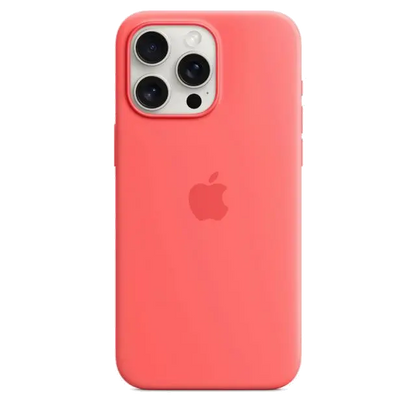 Apple MT1V3ZM/A iPhone 15 Pro Max Silicone Case w MagSafe Guava, 194253940142