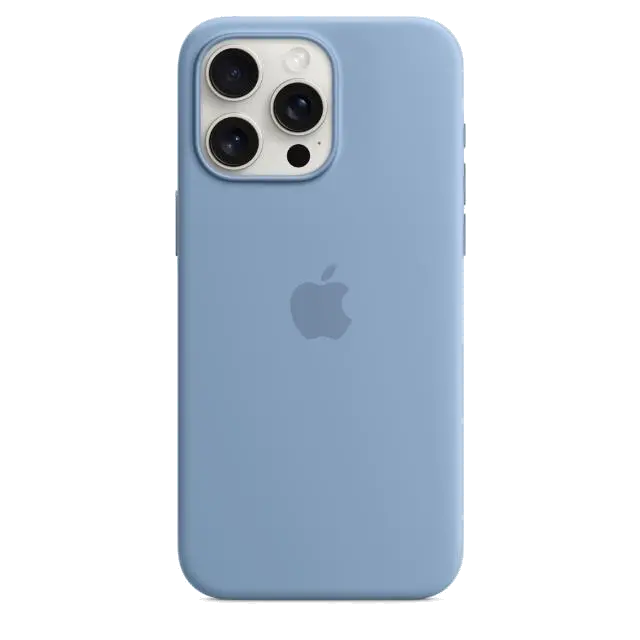 Apple MT1Y3ZM/A iPhone 15 Pro Max Silicone Case w MagSafe Winter Blue, 194253940234